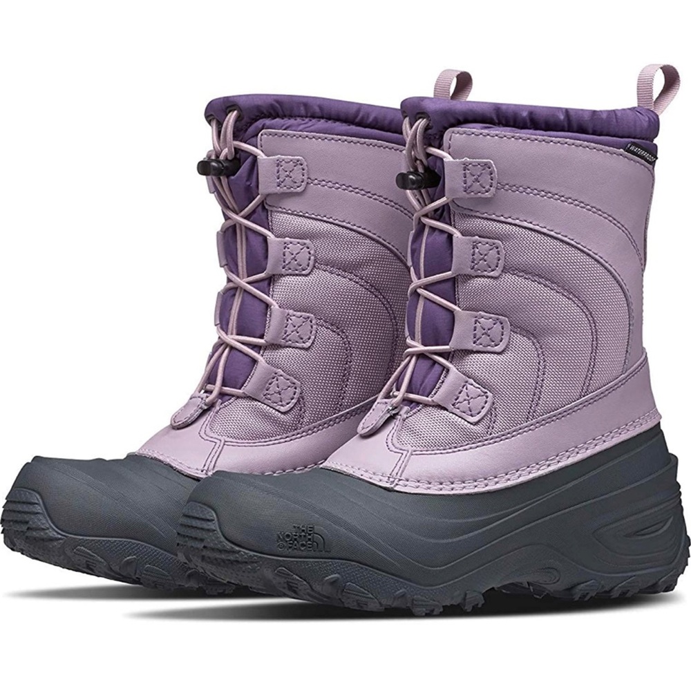 North Face Alpenglow IV Boots, Kids size 7, Ashen Purple/Loganberry
